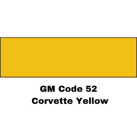 GM Code 52 Corvette Yellow Economy Automotive Paint, Gallon