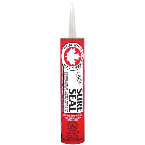 Dominion Sure Seal 9004 CSG Gray Seam Sealer, 10 oz Tube