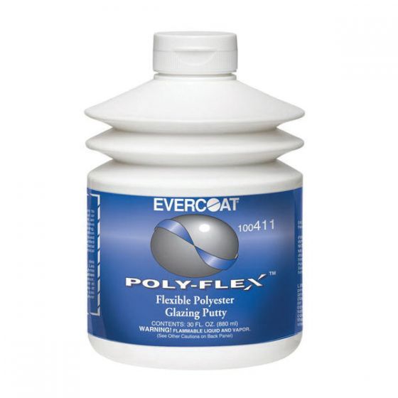 EVERCOAT POLY-FLEX 100411 Polyester Glazing Putty, 30 oz Pumptainer