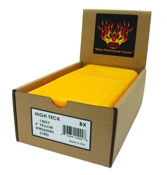 High Teck 5 in Yellow Spreaders, 100 pc