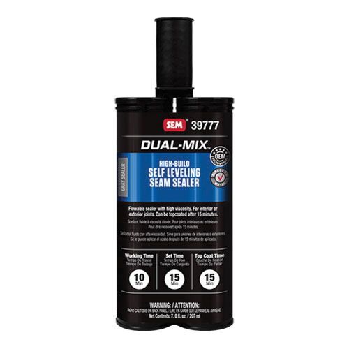 SEM Dual-Mix 39777 High-Build Self Leveling Gray Seam Sealer, 7 oz