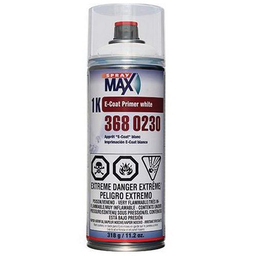 SprayMax 3680230 White 1K E-Coat Primer, 11.2 oz Aerosol