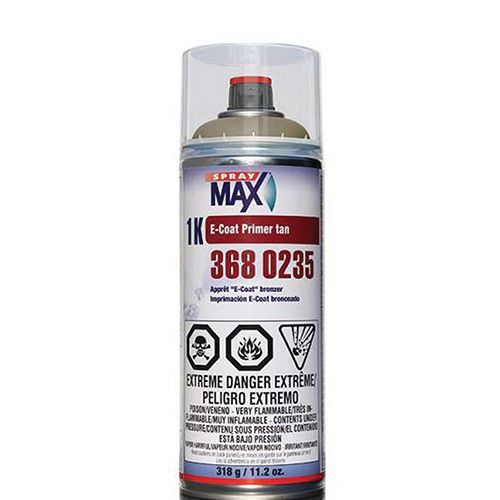 SprayMax 3680235 Tan 1K E-Coat Primer, 11.2 oz Aerosol