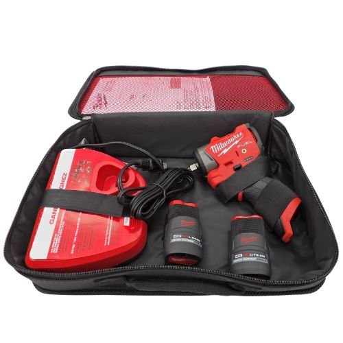 Milwaukee M12 FUEL 3/8 Inch Subcompact Impact Wrench 2 Battery Kit