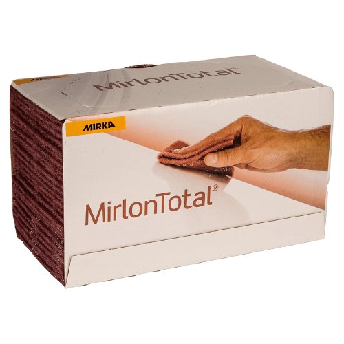 Mirka Mirlon Total 4.5 x 9 in Very Fine Red Scuff Pad, Box of 25 - VirtuColor Supply