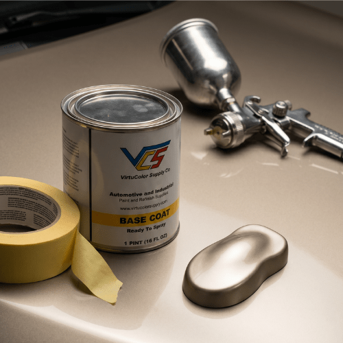 Nissan QAB Pearl White Tricoat Low VOC Basecoat Paint, 3 Stage