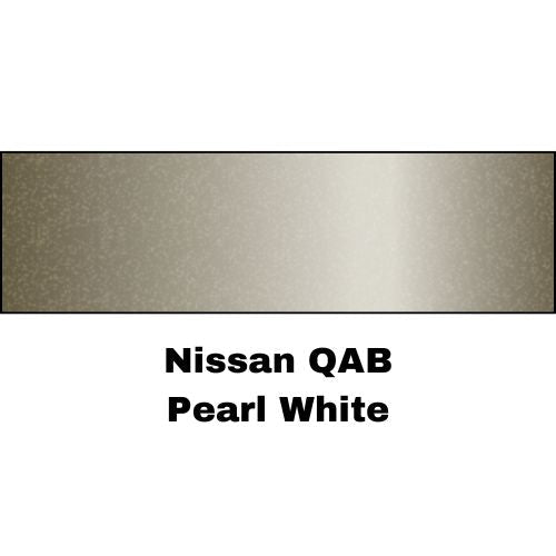 Nissan QAB Pearl White Tricoat Low VOC Basecoat Paint, 3 Stage