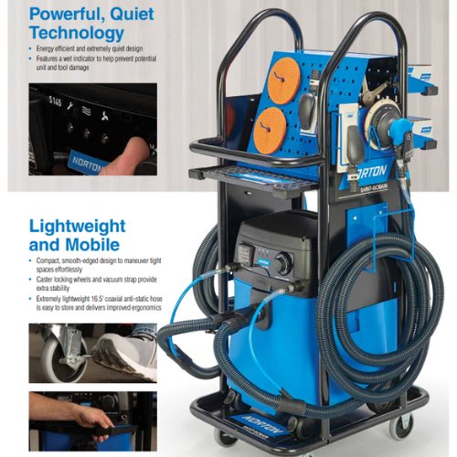 Norton® 12400 Dust Extraction Vacuum System for Orbital Sanders - VirtuColor Supply