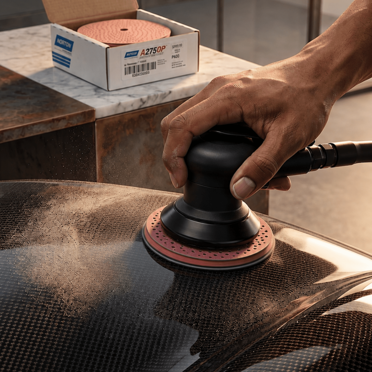 Norton 90510 Cyclonic 6 in 400 Grit NorGrip Sanding Disc, 100 pk