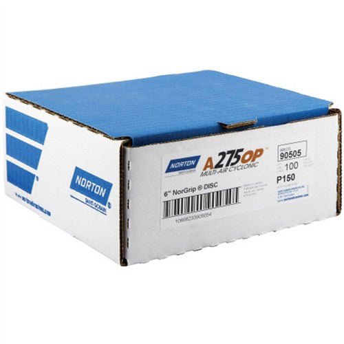 Norton A275Op Cyclonic NorGrip Vacuum Disc | 6" | 100bx - VirtuColor Supply