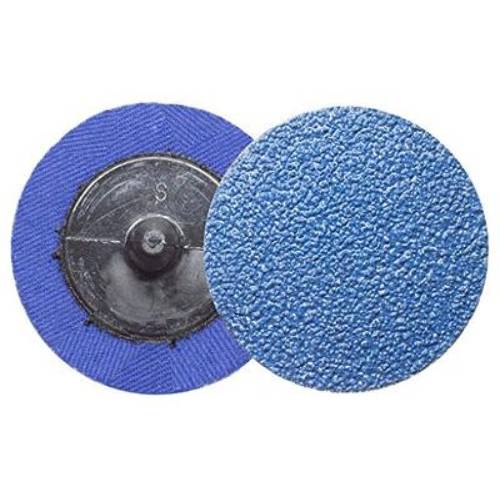 Norton BlueFire 3" 24 Grit Quick Change Sanding Disc, Box of 25 - VirtuColor Supply