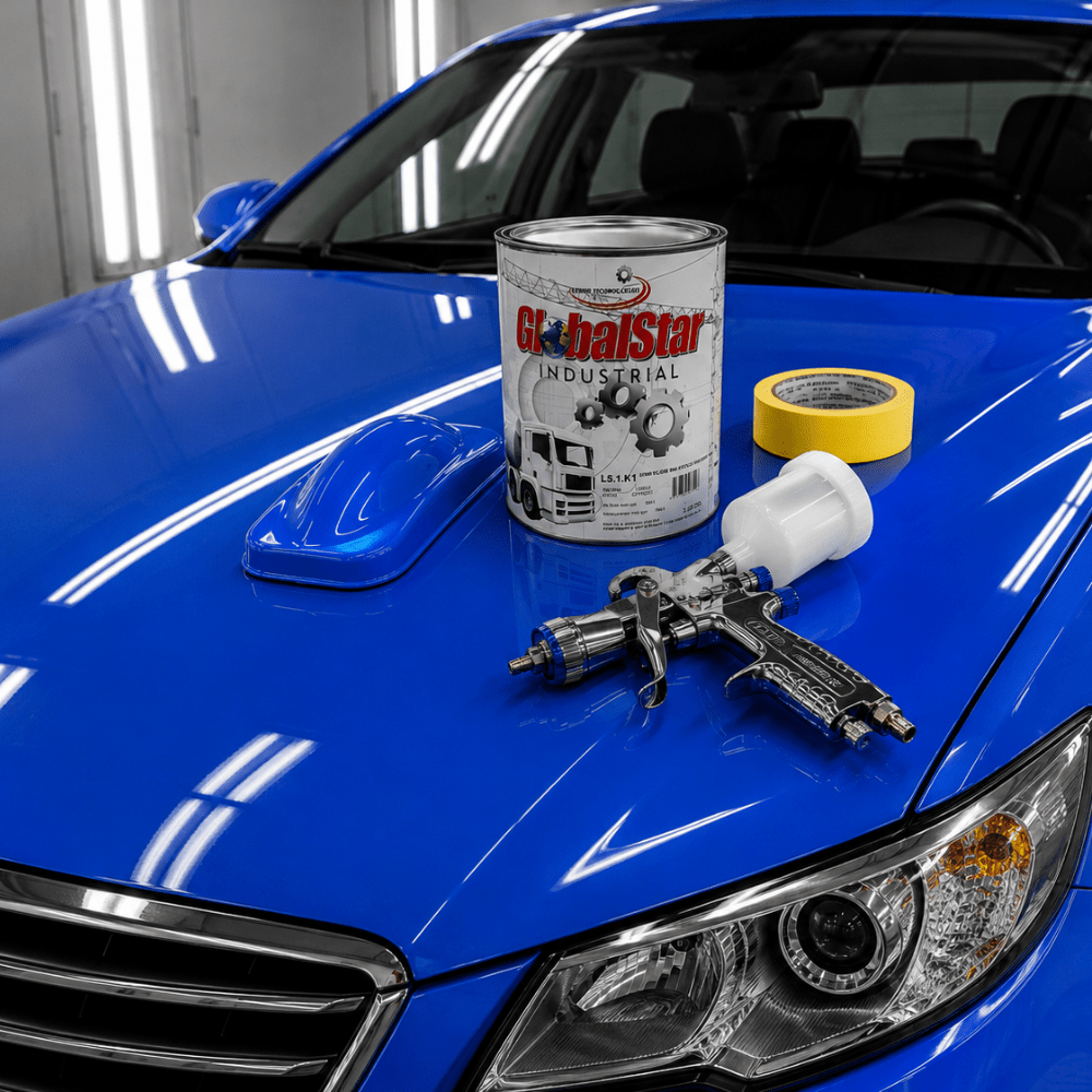 OSHA Safety Blue 3:1 Mix 2K Polyurethane Industrial Paint*