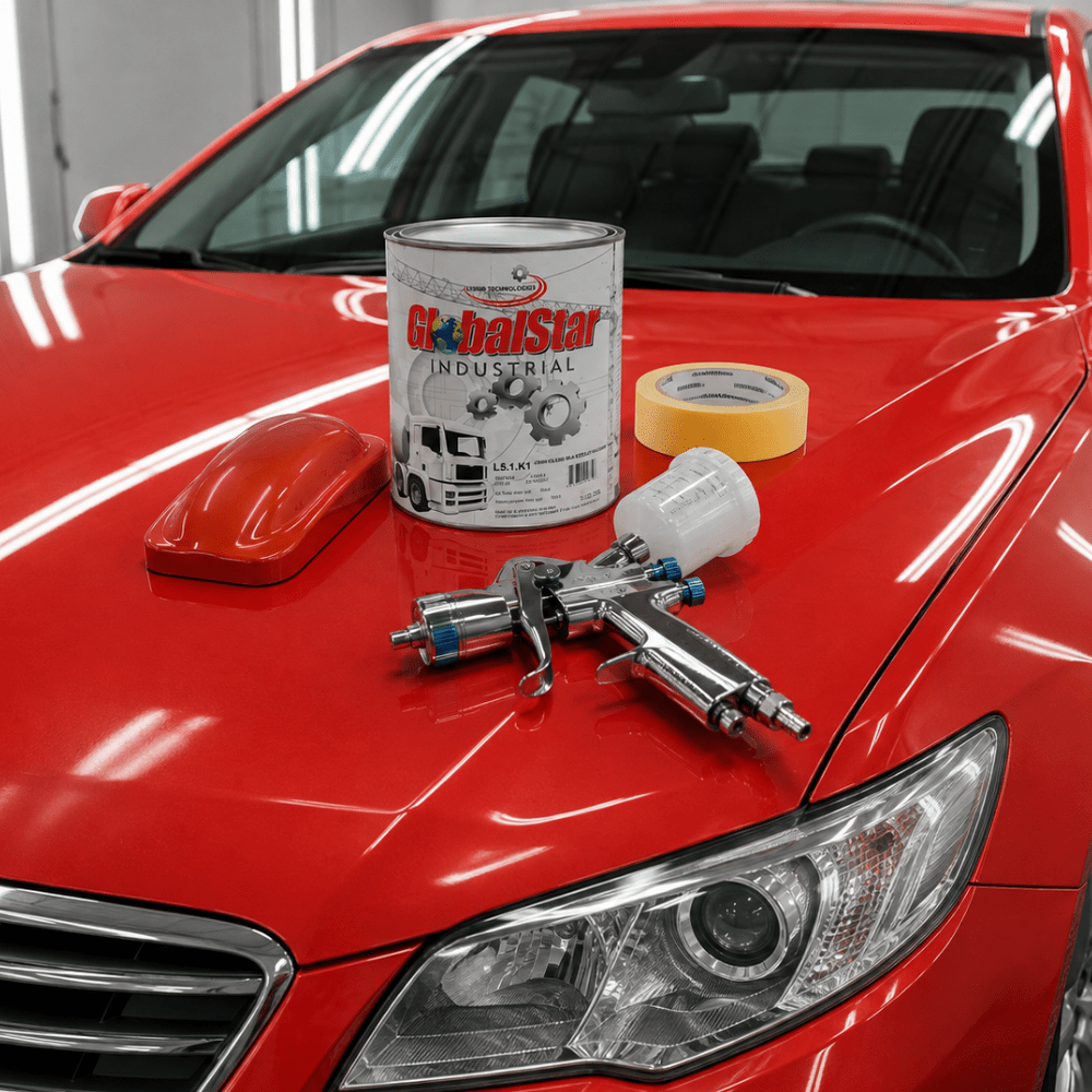 OSHA Safety Red 3:1 Mix 2K Polyurethane Industrial Paint*