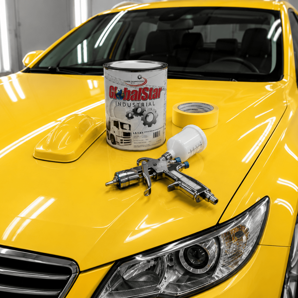 OSHA Safety Yellow 3:1 Mix 2K Polyurethane Industrial Paint*