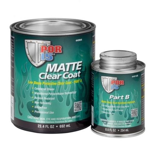 POR-15® 44904 Quart 2-Part Protective Clearcoat Matte Finish