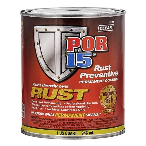 POR - 15® 45104 Quart Clear Rust Preventive Coating - VirtuColor Supply