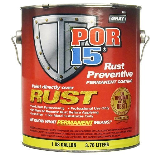 POR - 15® 45201 Gray Rust Preventive Coating, 1 Gallon - VirtuColor Supply