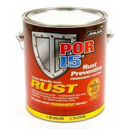 POR - 15® 45401 Semi Gloss Black Rust Preventive Coating, Gallon - VirtuColor Supply