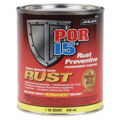 POR - 15® 45404 Quart Semi - Gloss Black Rust Preventive Coating - VirtuColor Supply