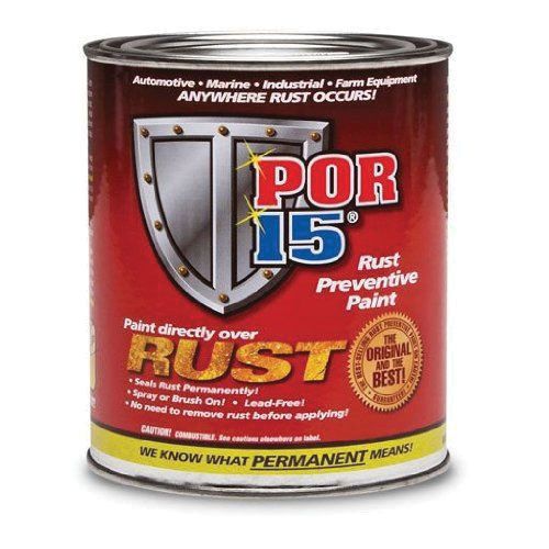 POR - 15® 45408 Semi - Gloss Black Rust Preventive Coating, 1 Pt - VirtuColor Supply