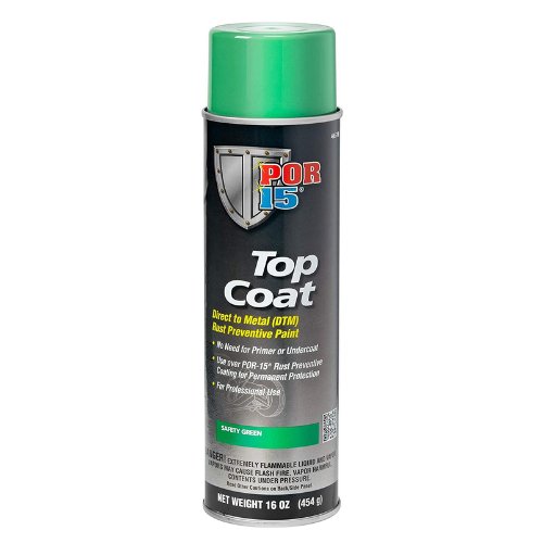 POR - 15 46518 Safety Green Top Coat DTM Paint, 16 oz - VirtuColor Supply