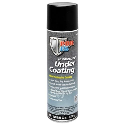 POR - 15® 49308 Black Rubberized Under Coating, 22 oz Aerosol - VirtuColor Supply