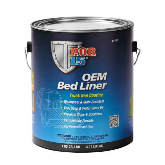 POR - 15® 49701 OEM Bed Liner Textured Black, 1 gal - VirtuColor Supply