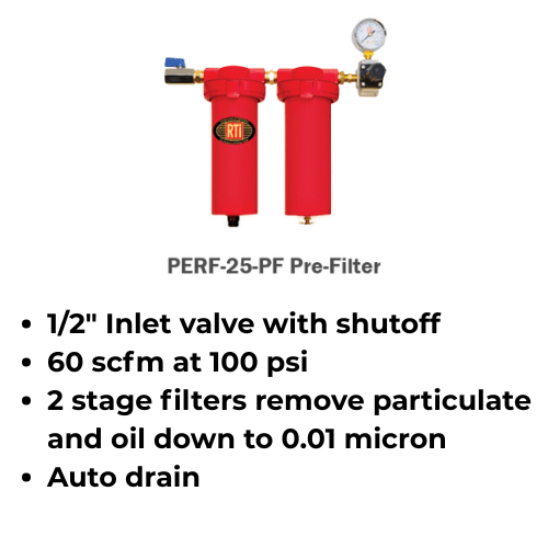 RTi PERF-25 Desiccant Dryer System for Paint Sprayers