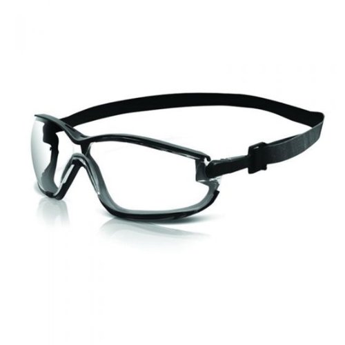 SAS 5103 Safety Goggles with Black Frame and Strap - VirtuColor Supply