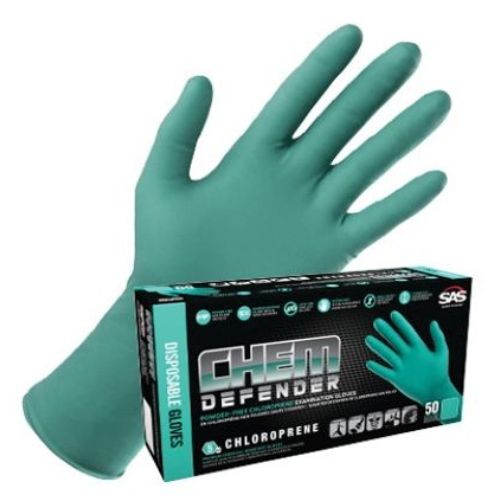 SAS Chem Defender 66591 Small Disposable Glove 50/Box