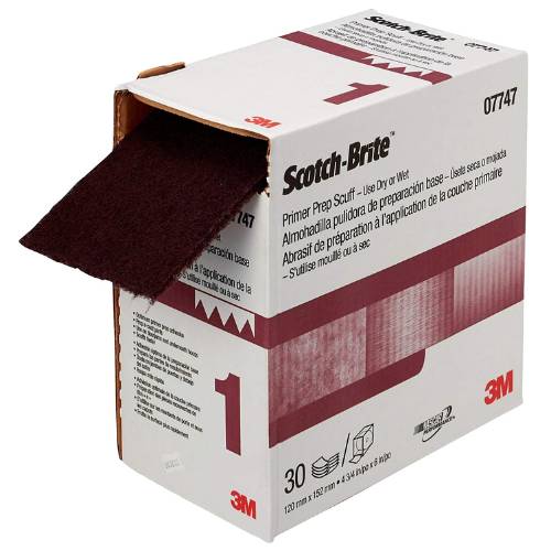 Scotch - Brite 07747 Primer Prep Scuff Pad, 4.75" x 15 ft Roll - VirtuColor Supply