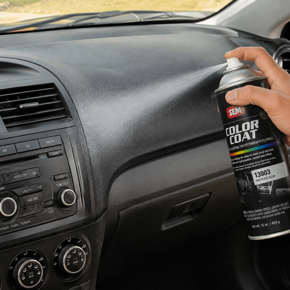 SEM 13013 Color Coat Satin Gloss Clear, 16 oz | Aerosol | Auto Interior Paint