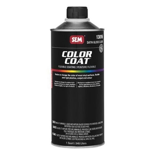 SEM 13016 Color Coat Satin Gloss Clear, 1 Quart | Auto Interior Paint
