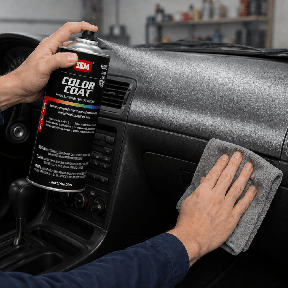 SEM 15086 Color Coat Silver, 1 Quart | Auto Interior Paint