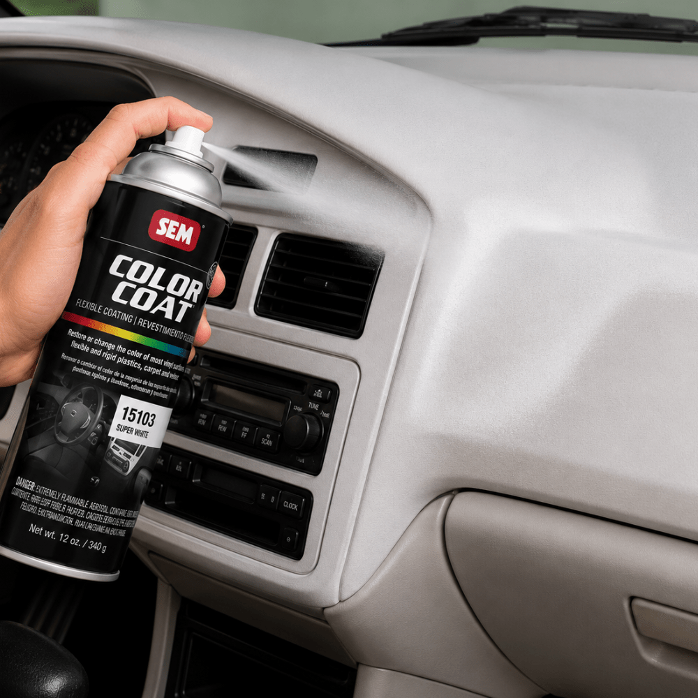 SEM 15103 Color Coat Super White, 16 oz | Aerosol | Auto Interior Paint
