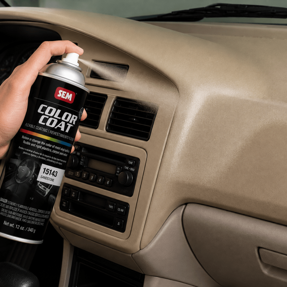 SEM 15143 Color Coat Sandstone, 16 oz | Aerosol | Auto Interior Paint