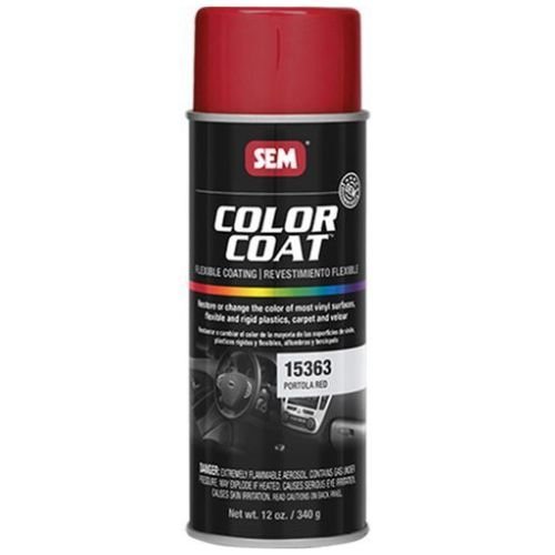 SEM 15363 Color Coat Portola Red, 16 oz | Aerosol | Auto Interior Paint