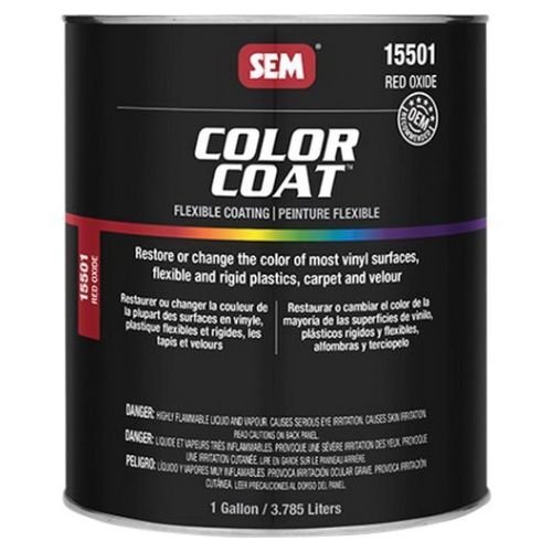 SEM 15501 Color Coat Red Oxide, 1 Gallon | Auto Interior Paint