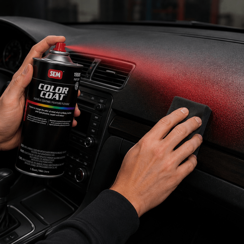 SEM 15526 Color Coat Fast Red, 1 Quart | Auto Interior Paint