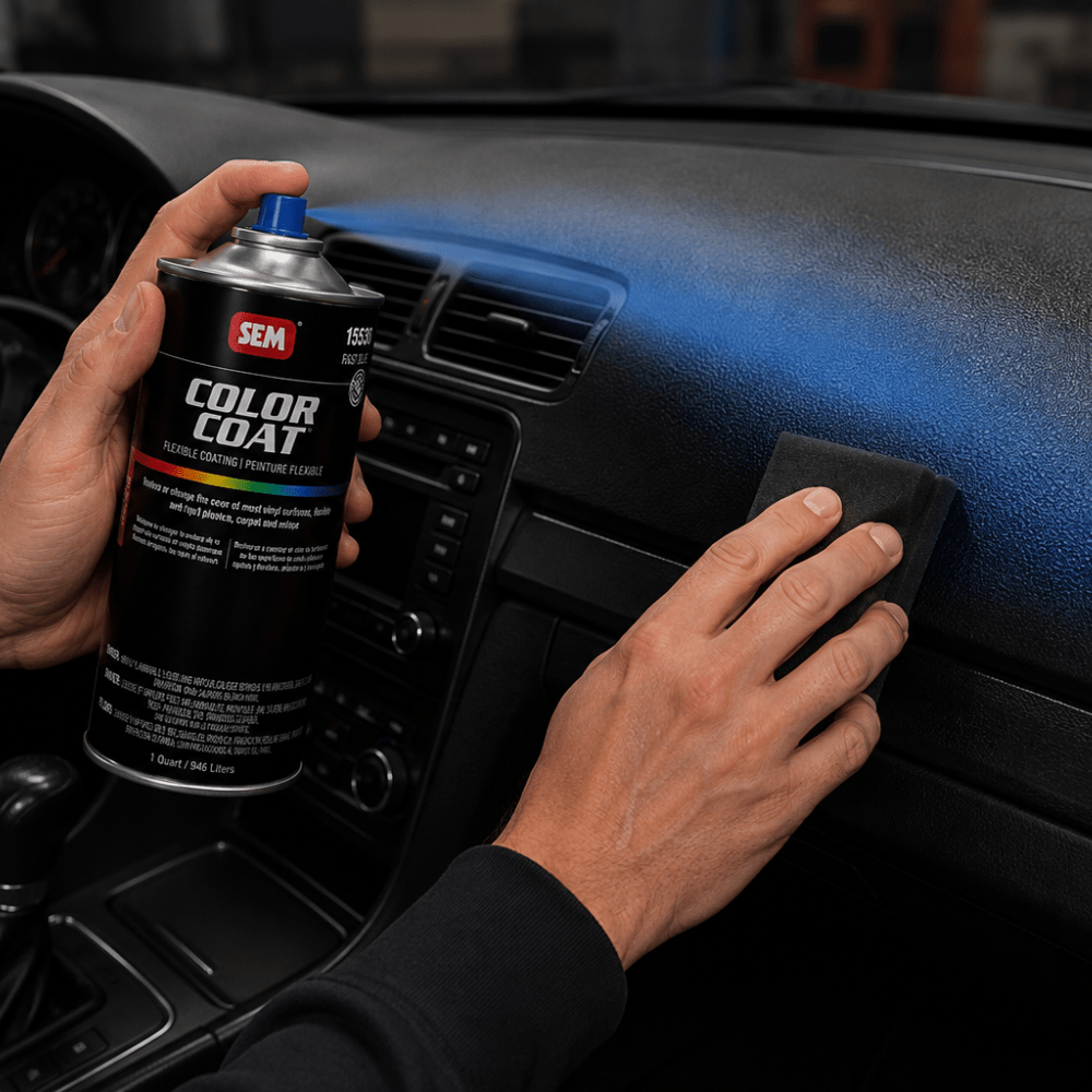 SEM 15536 Color Coat Fast Blue, 1 Quart | Auto Interior Paint