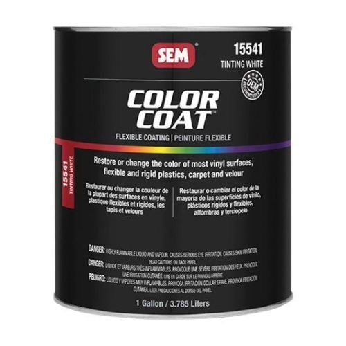 SEM 15541 Color Coat Tinting White, 1 Gallon | Auto Interior Paint