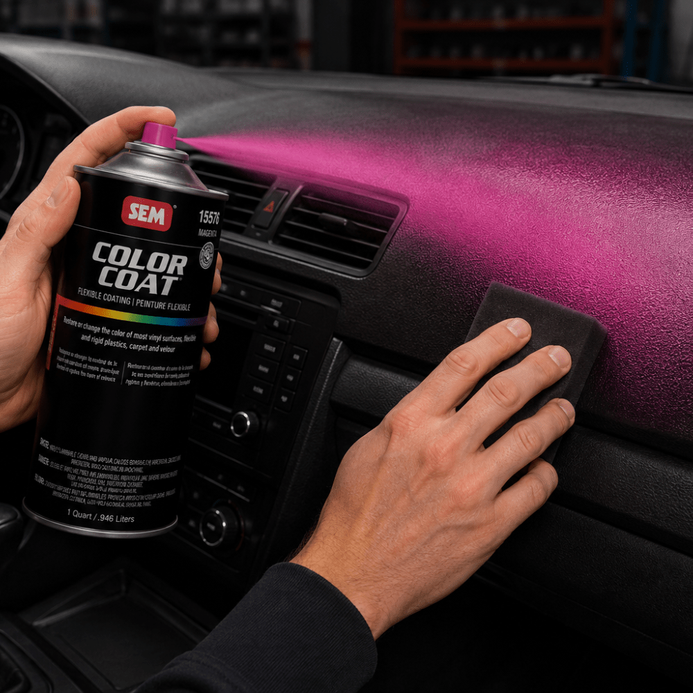 SEM 15576 Color Coat Magenta, 1 Quart | Auto Interior Paint