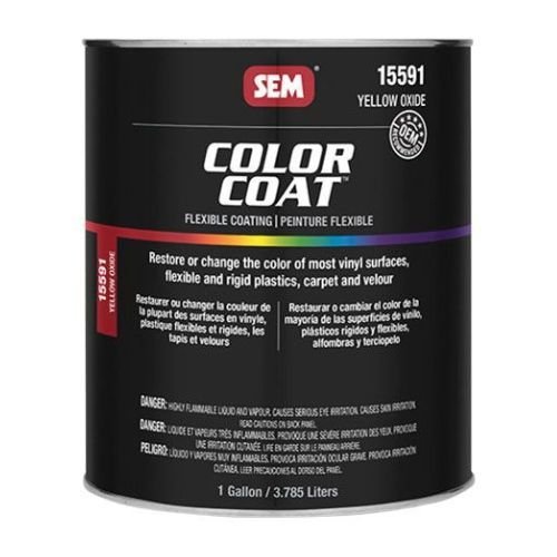 SEM 15591 Color Coat Yellow Oxide, 1 Gallon | Auto Interior Paint