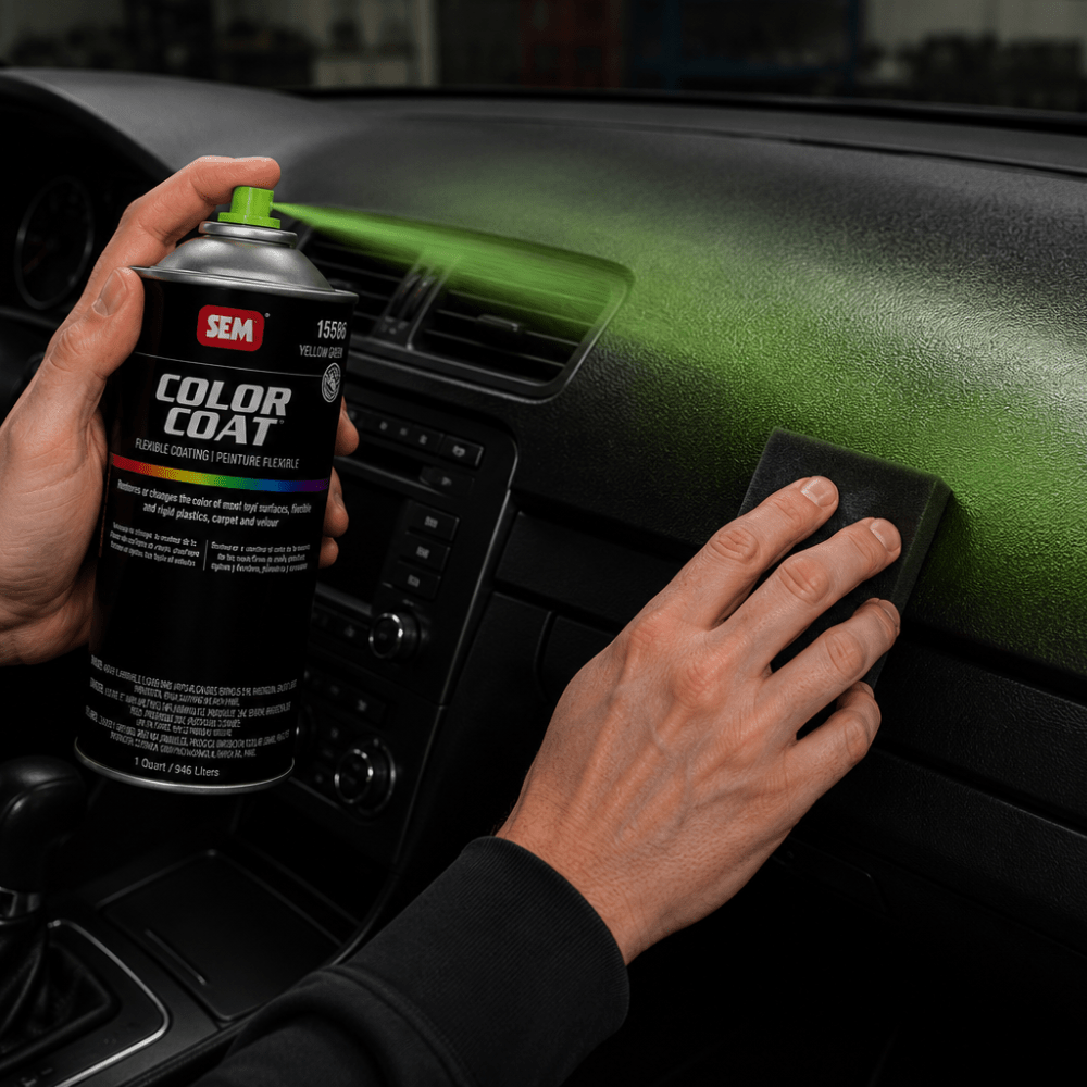 SEM 15596 Color Coat Fast Green, 1 Quart | Auto Interior Paint