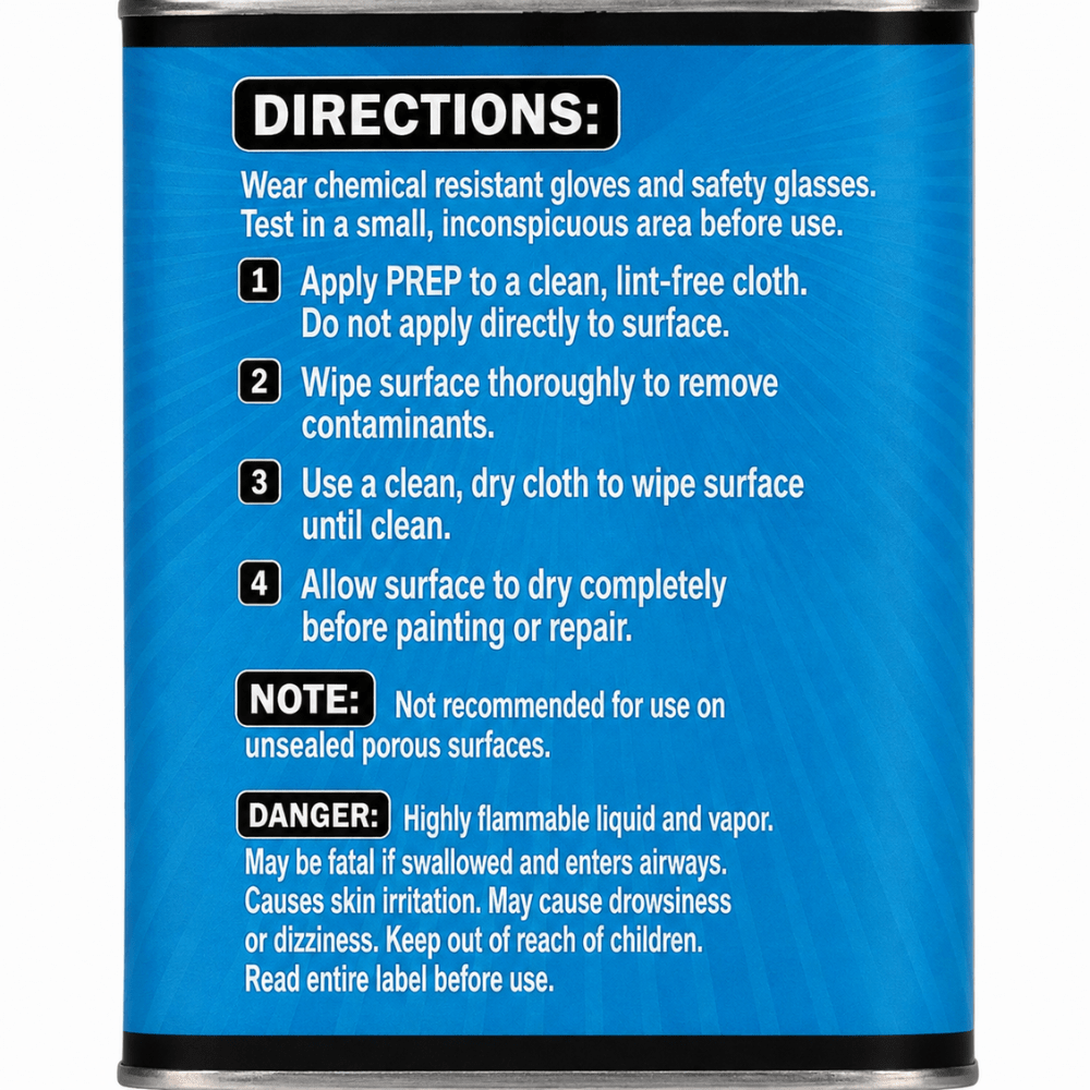 SEM 38354 Leather Carpet and Plastic Prep, 1 Quart