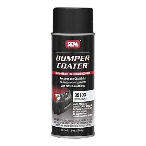 SEM® 39103 Black Flexible Bumper Coater, 12 oz Aerosol Can - VirtuColor Supply