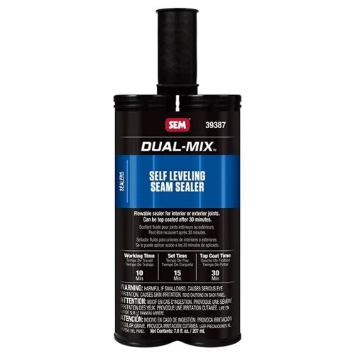 SEM® Dual-Mix™ 39387 Self Leveling Gray Seam Sealer, 7 oz