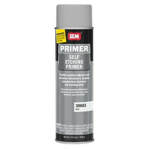 SEM 39683 Gray Self - Etching Low VOC Primer, 15.5 oz - VirtuColor Supply