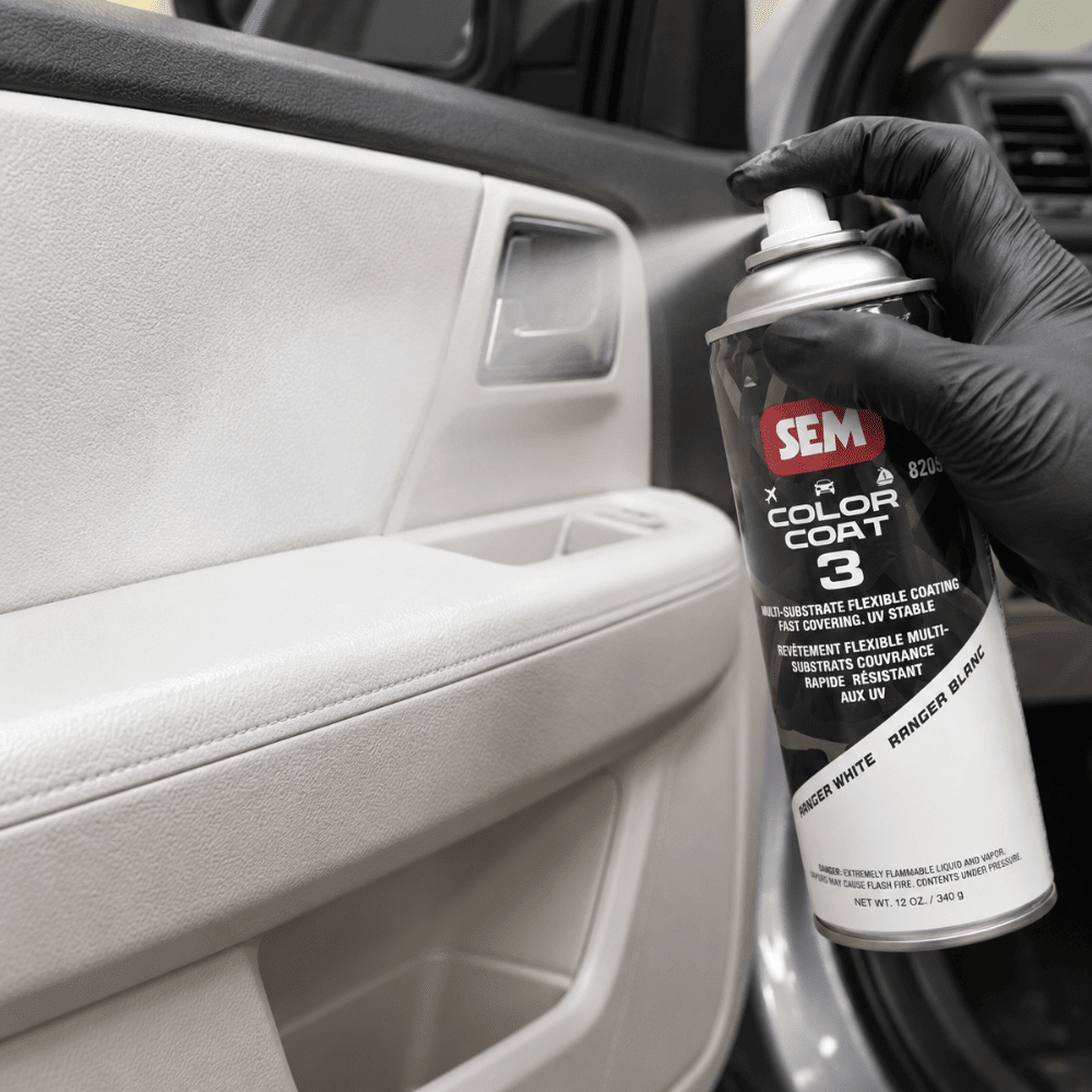 SEM 82063 Color Coat 3 Ranger White, 16 oz | Aerosol | Auto Interior Paint