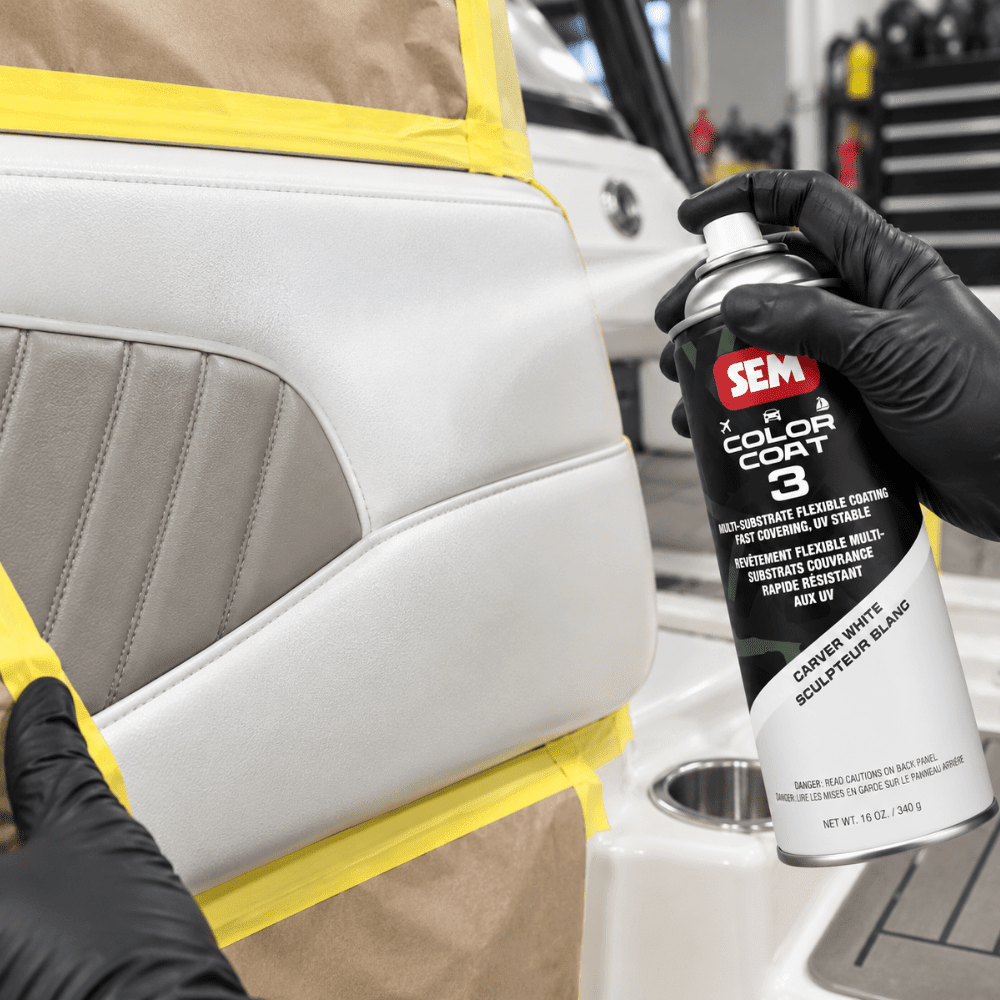 SEM 82073 Color Coat 3 Carver White, 16 oz | Aerosol | Auto Interior Paint